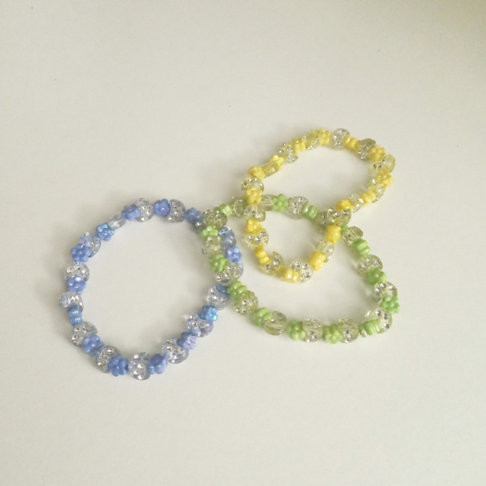 Beaded Bracelets - Set of Three
